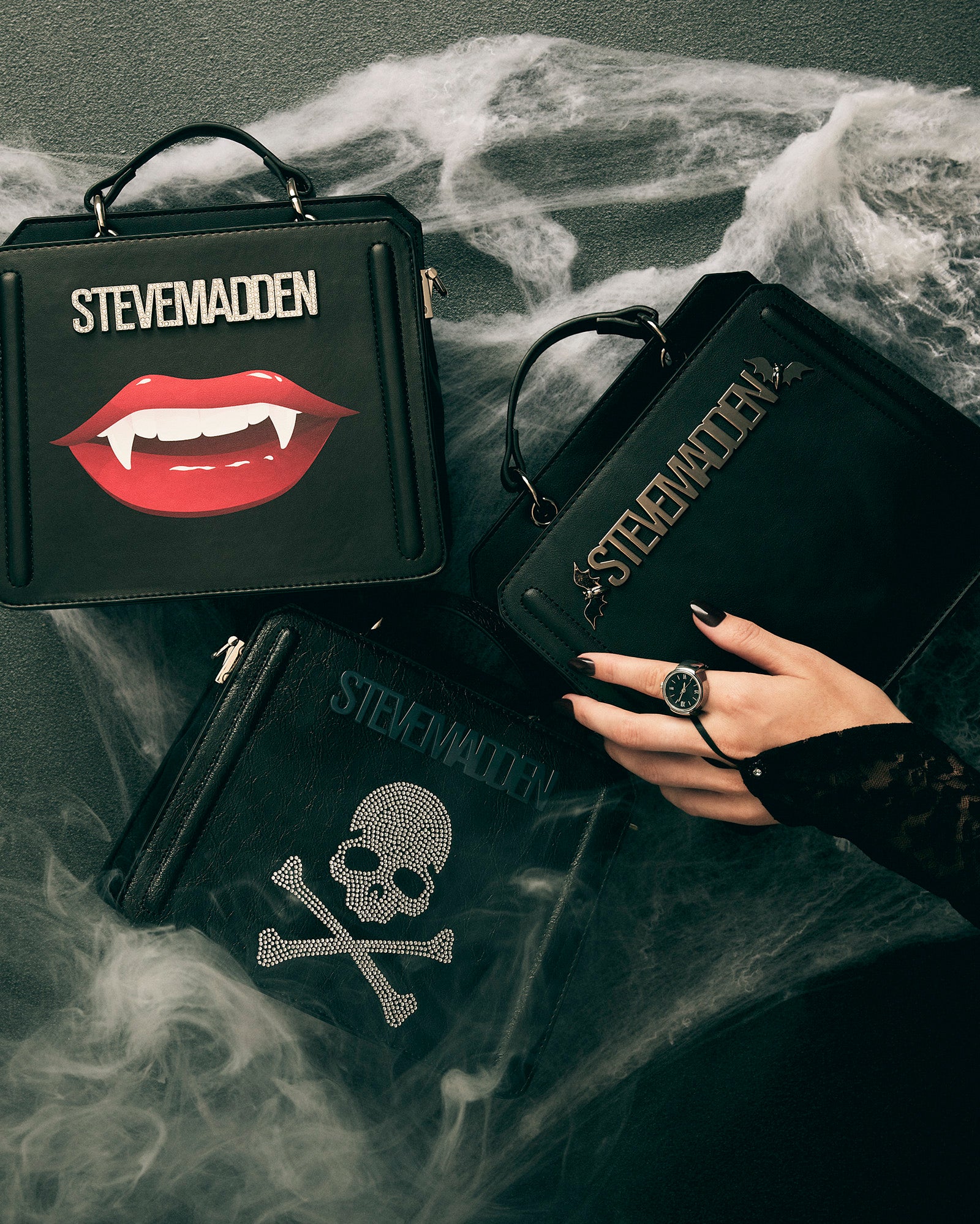 EVELYN SKULL BAG BLACK - Image 7