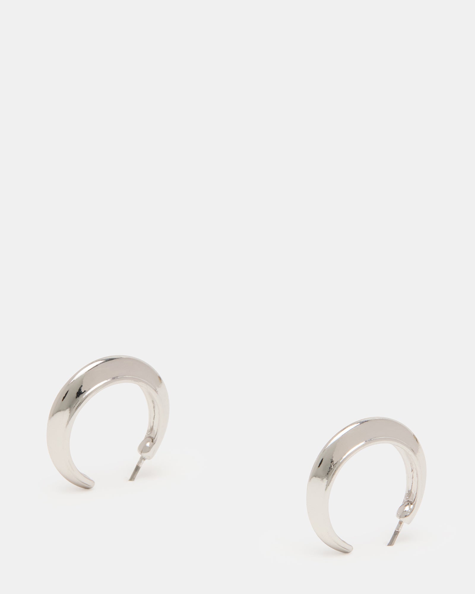 SMALL HOOP EARRINGS SILVER - Image 3