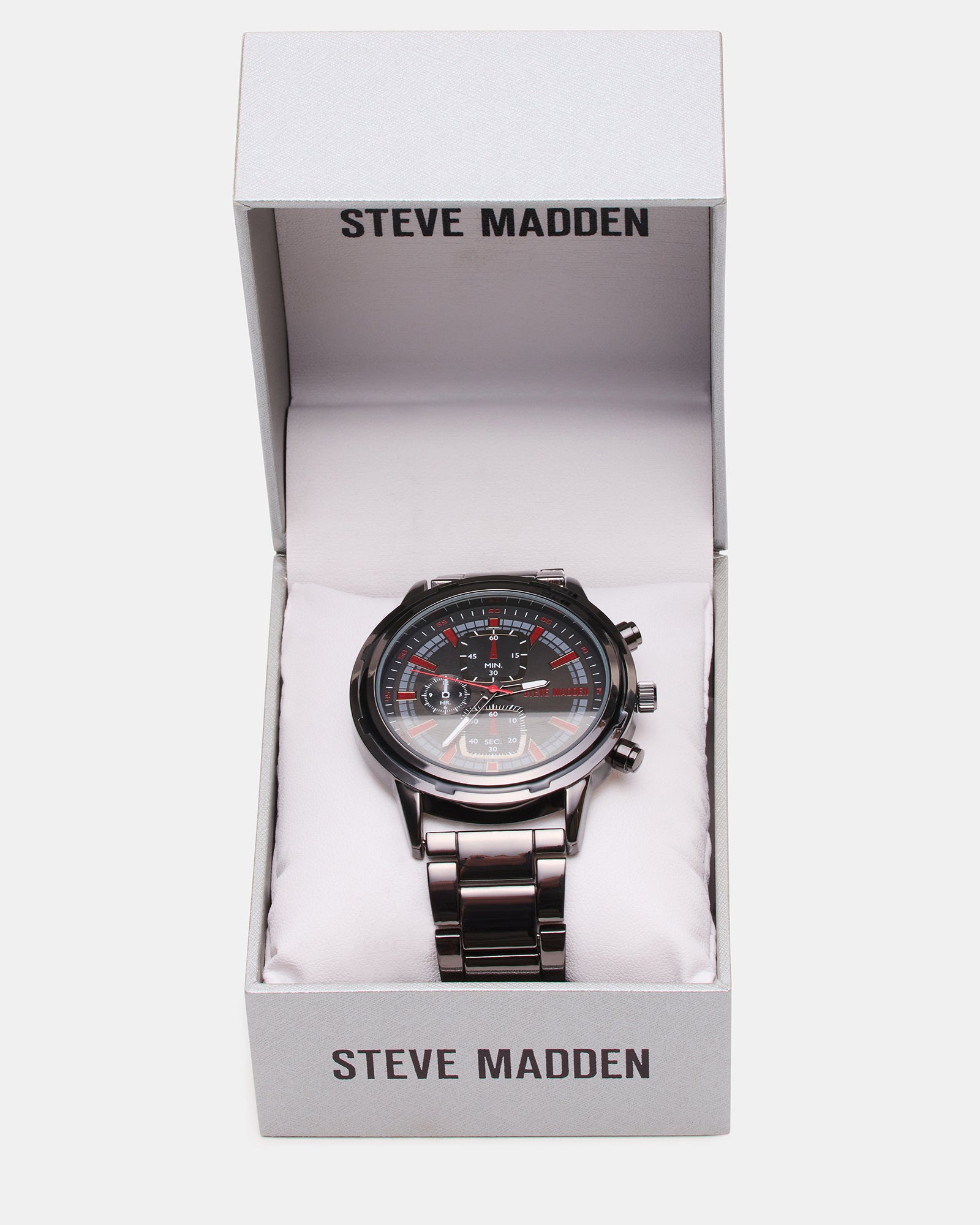MEN'S STAINLESS STEEL WATCH BLACK - Image 3
