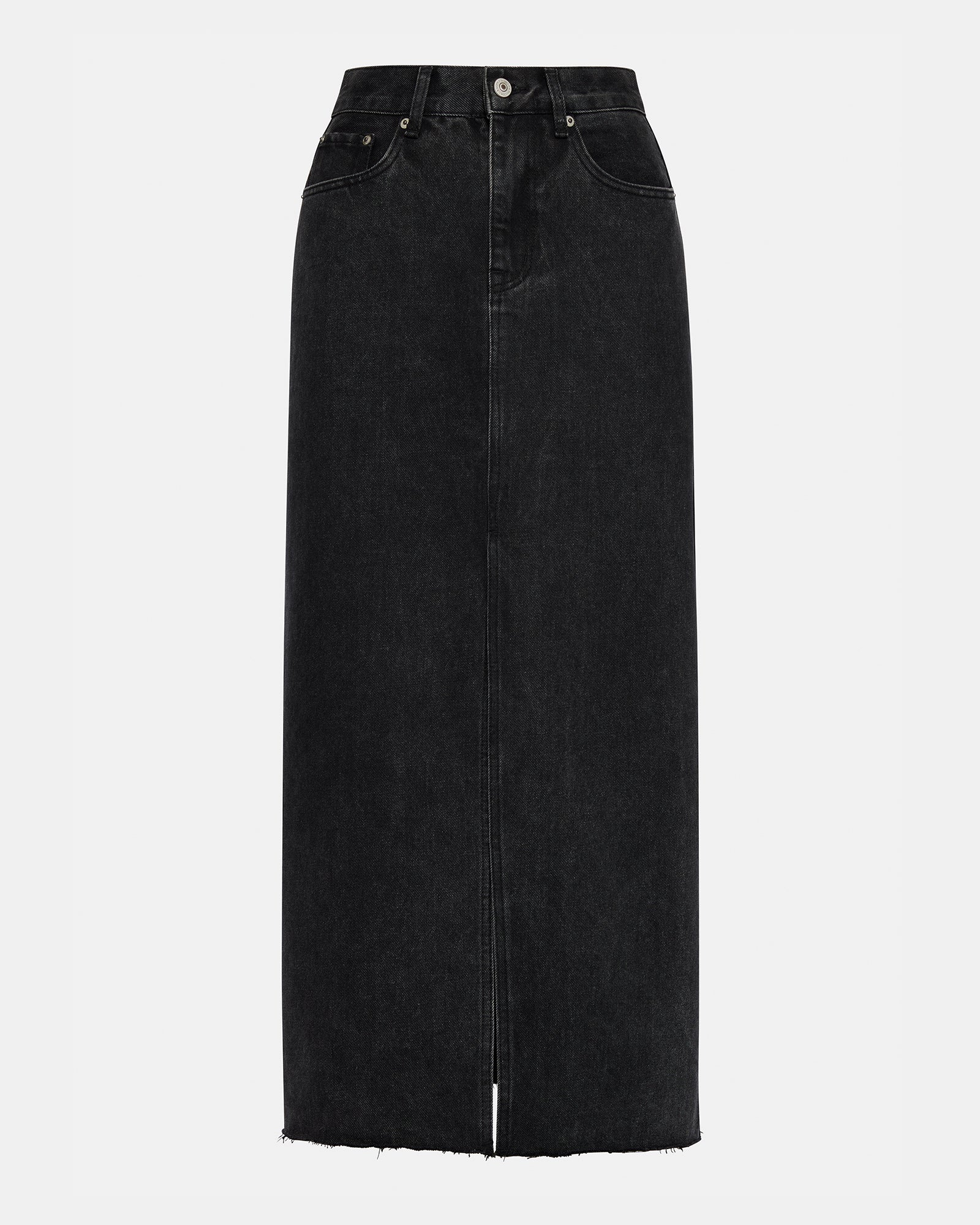 AVANI DENIM SKIRT BLACK - Image 6