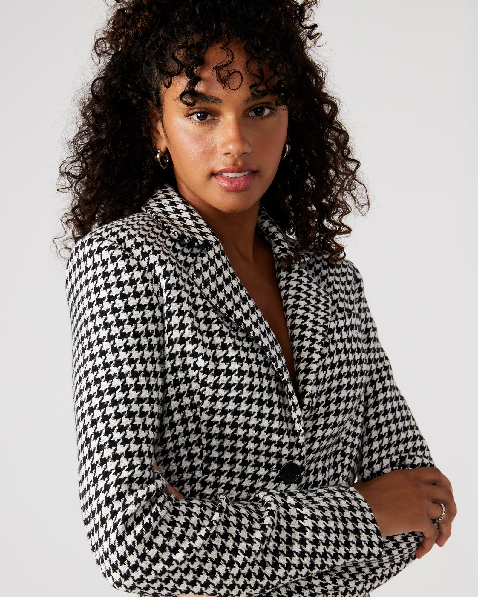 RUPI CROPPED BLAZER BLACK/WHITE - Image 3