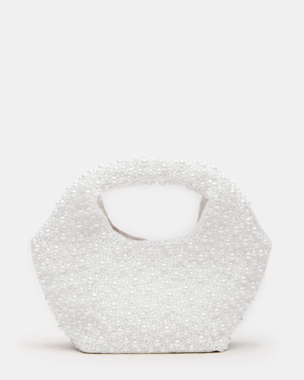KINSLEY BEADED BAG WHITE - Image 6