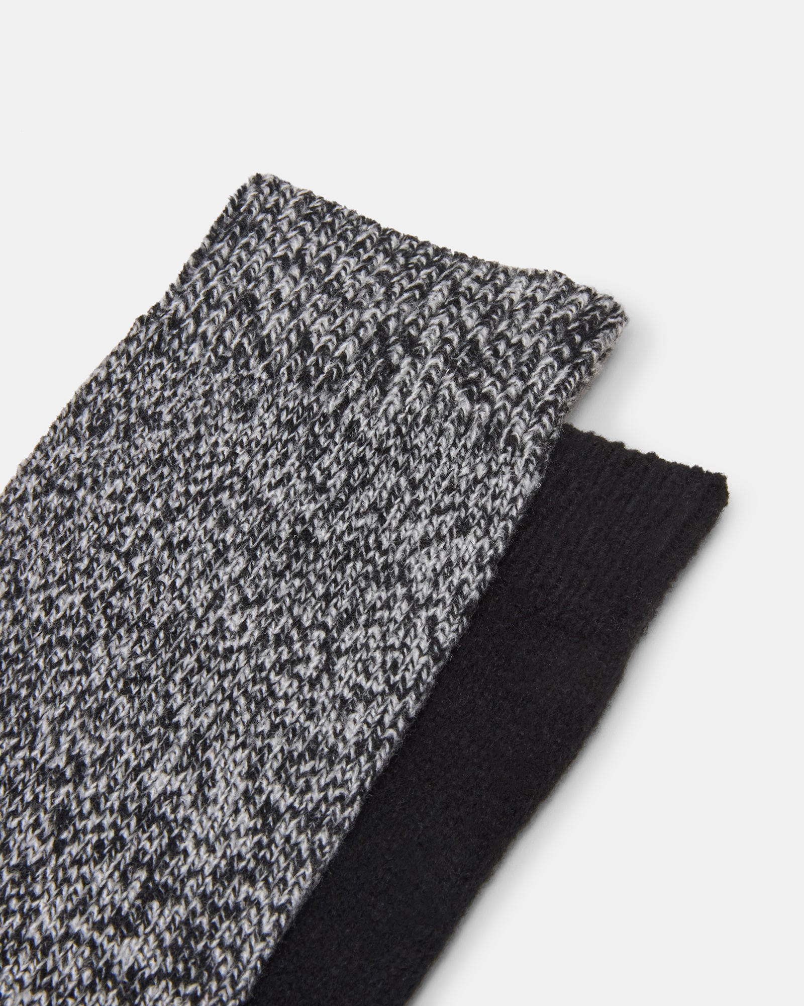 FALL 2 PACK MARLED KNEE HIGH SOCKS BLACK - Image 2