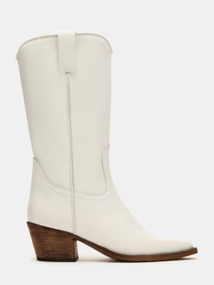 ALBANY WHITE LEATHER