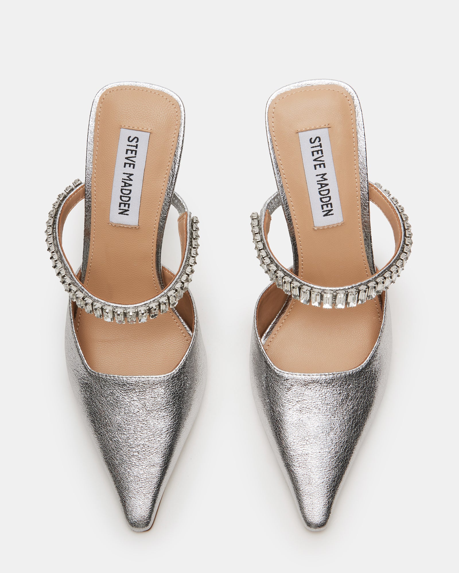 BRECKI SILVER LEATHER RHINESTONES - Image 4