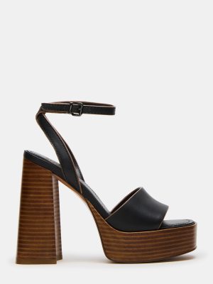 FLORIA BLACK LEATHER