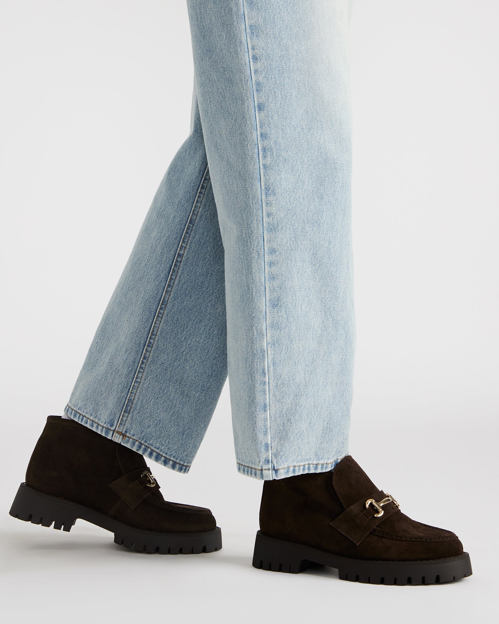 LEON FAUX FUR CHOCOLATE BROWN SUEDE - Image 6