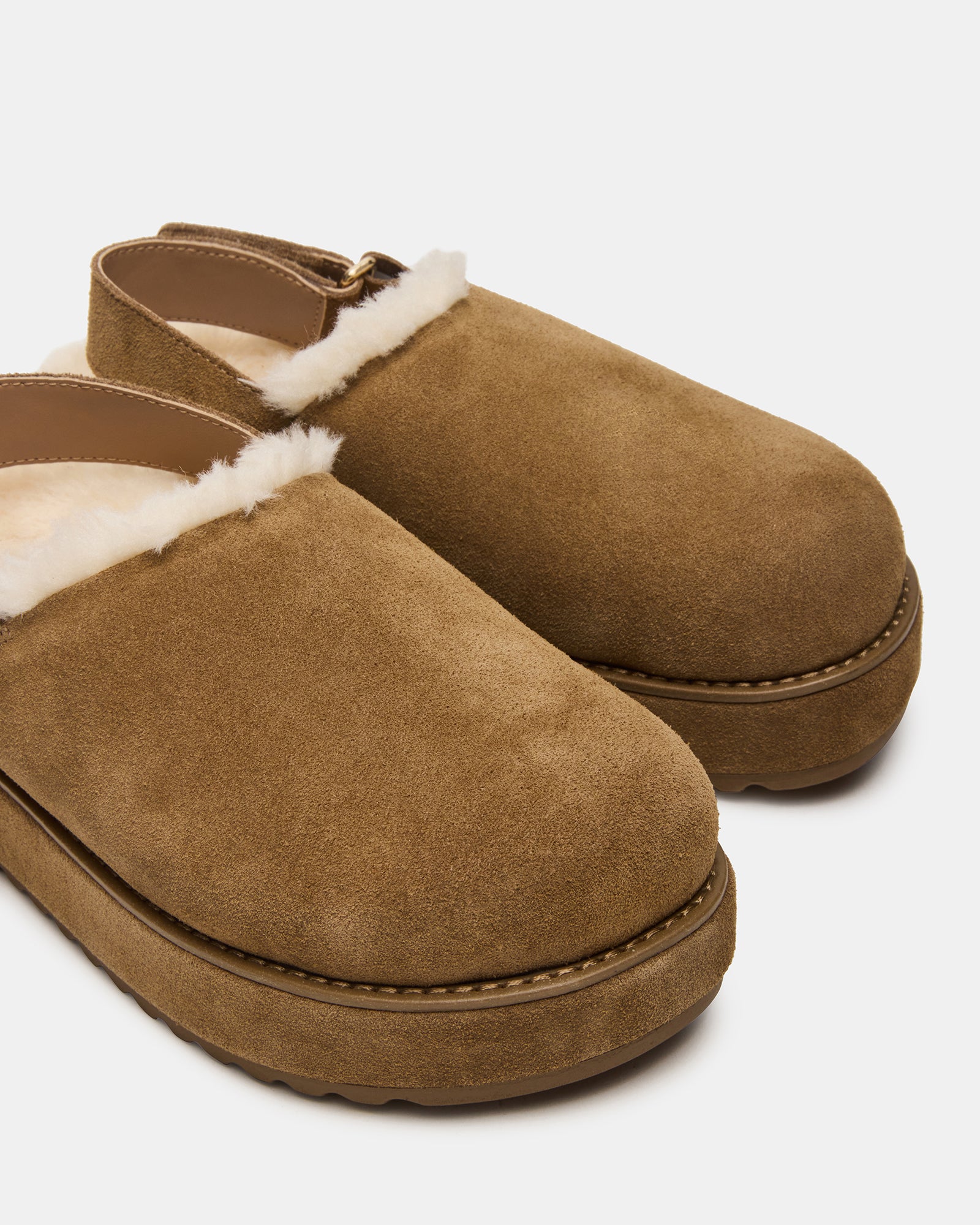 MELLOW FAUX FUR COGNAC SUEDE - Image 3