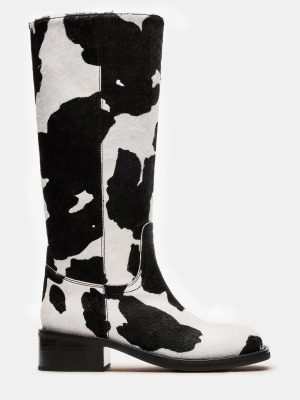 RIGGS BLACK COW PRINT